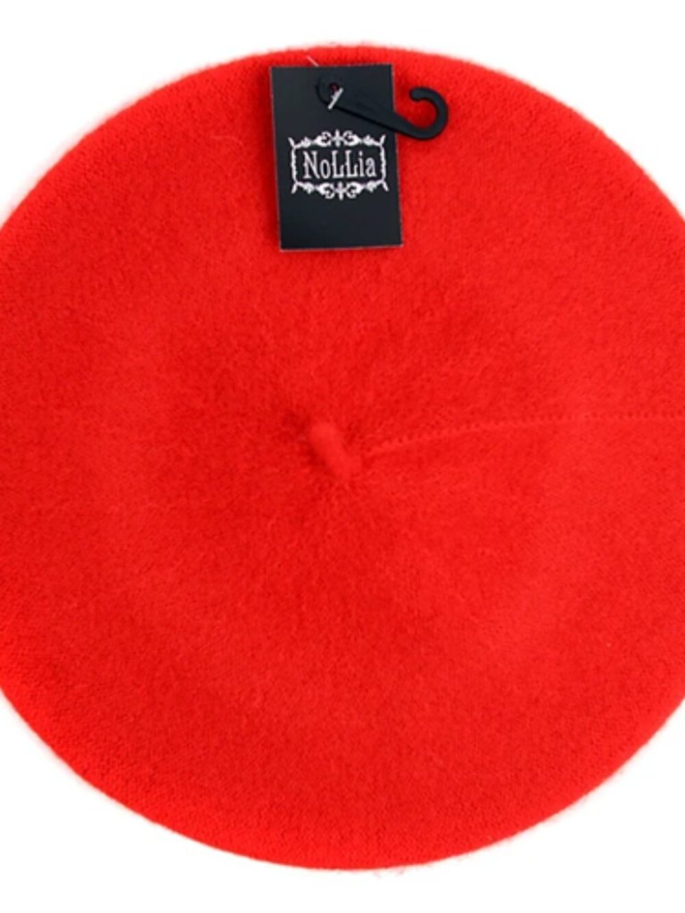 Hat - Jill Wool Beret -Women's/ Unisex- Bright Cherry Red - NWT -Style 4010 - Picture 2 of 5